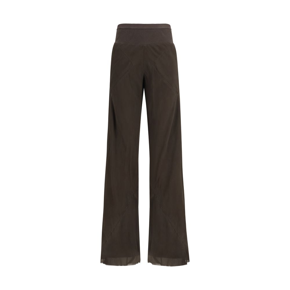 Rick Owens Brown Silk Casual Pants | Regal Royce