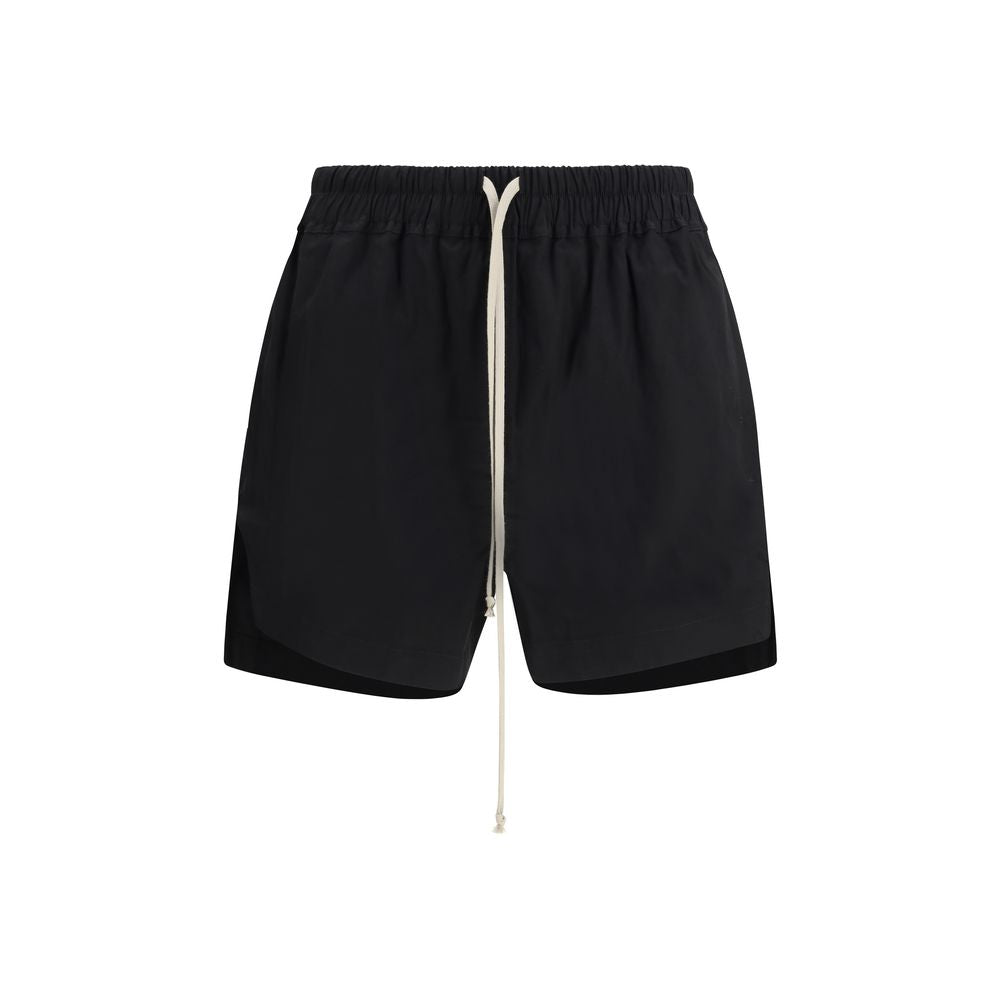 Rick Owens Black Cotton Bermuda Shorts | Regal Royce