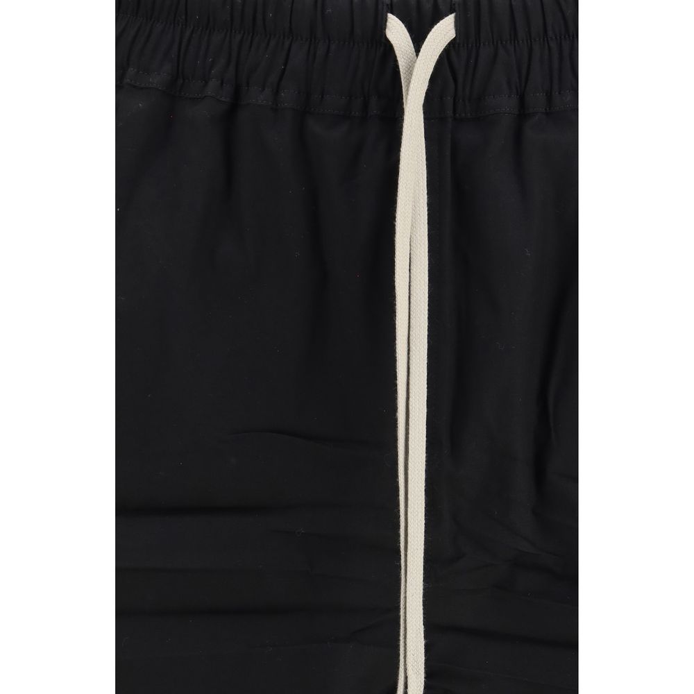 Rick Owens Black Cotton Bermuda Shorts | Regal Royce