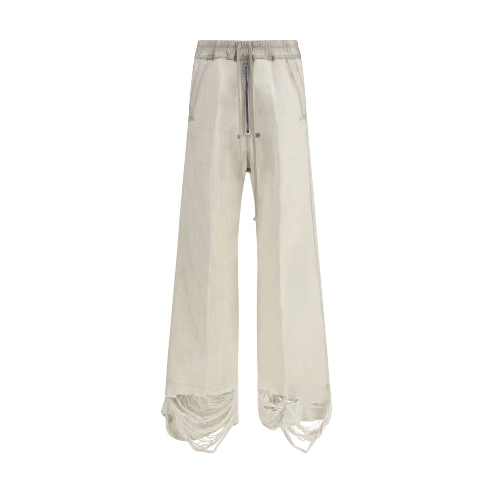 Rick Owens Beige Cotton Casual Pants | Regal Royce