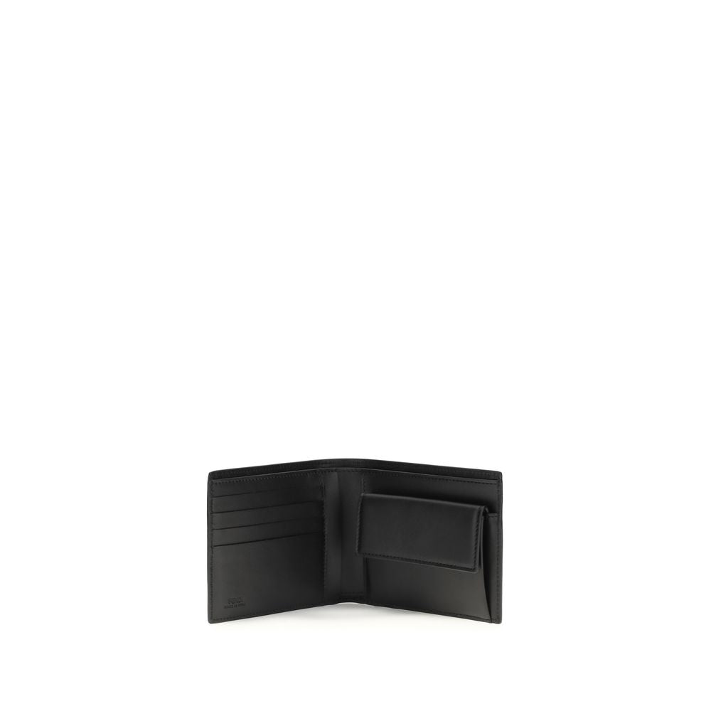 Fendi Black Calf Leather Bos Taurus Wallet | Regal Royce