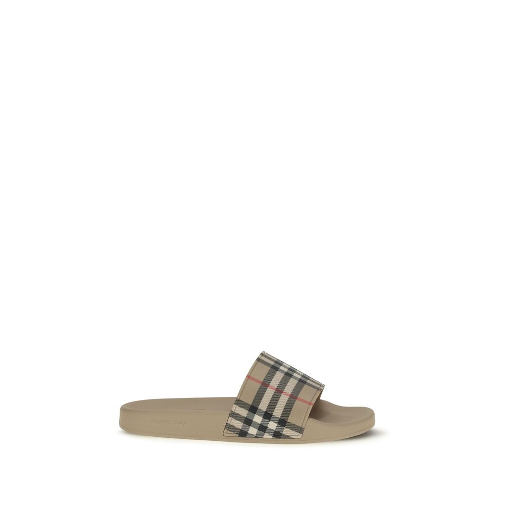 Burberry Beige Rubber Sandals | Regal Royce