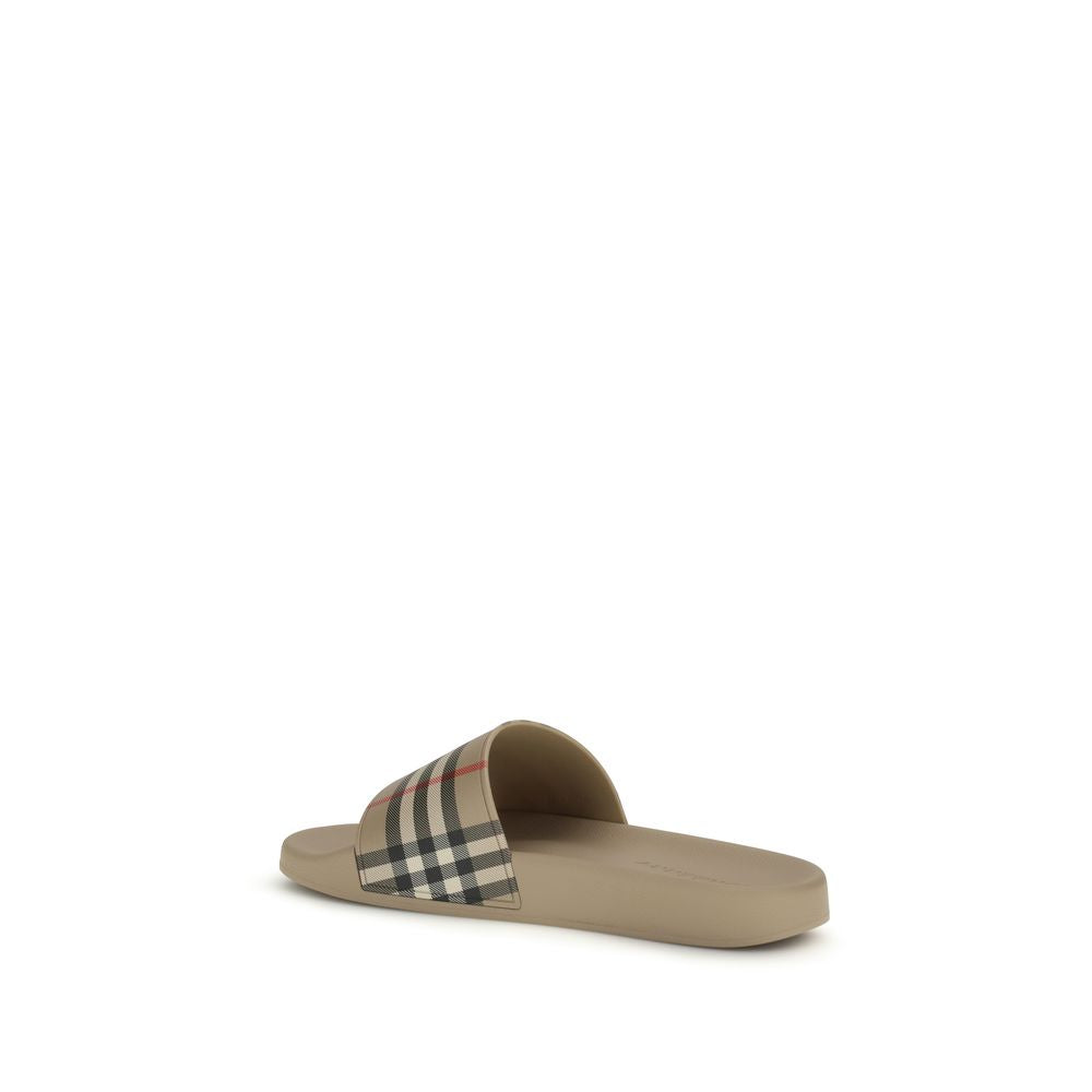 Burberry Beige Rubber Sandals | Regal Royce