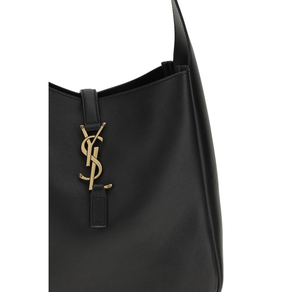 Saint Laurent Black Calf Leather Bos Taurus Shoulder Bag | Regal Royce