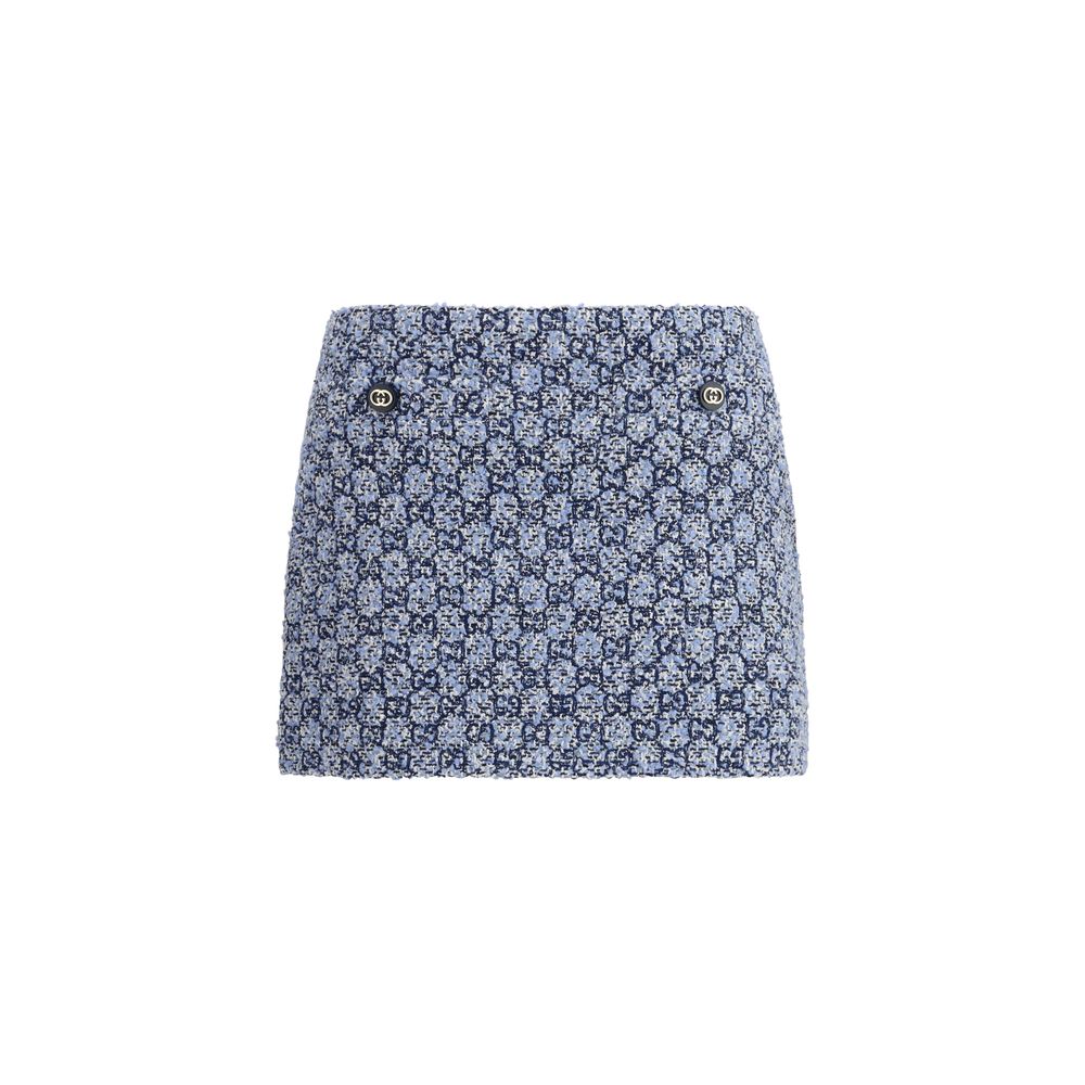 Gucci Blue Cotton Mini Skirt | Regal Royce