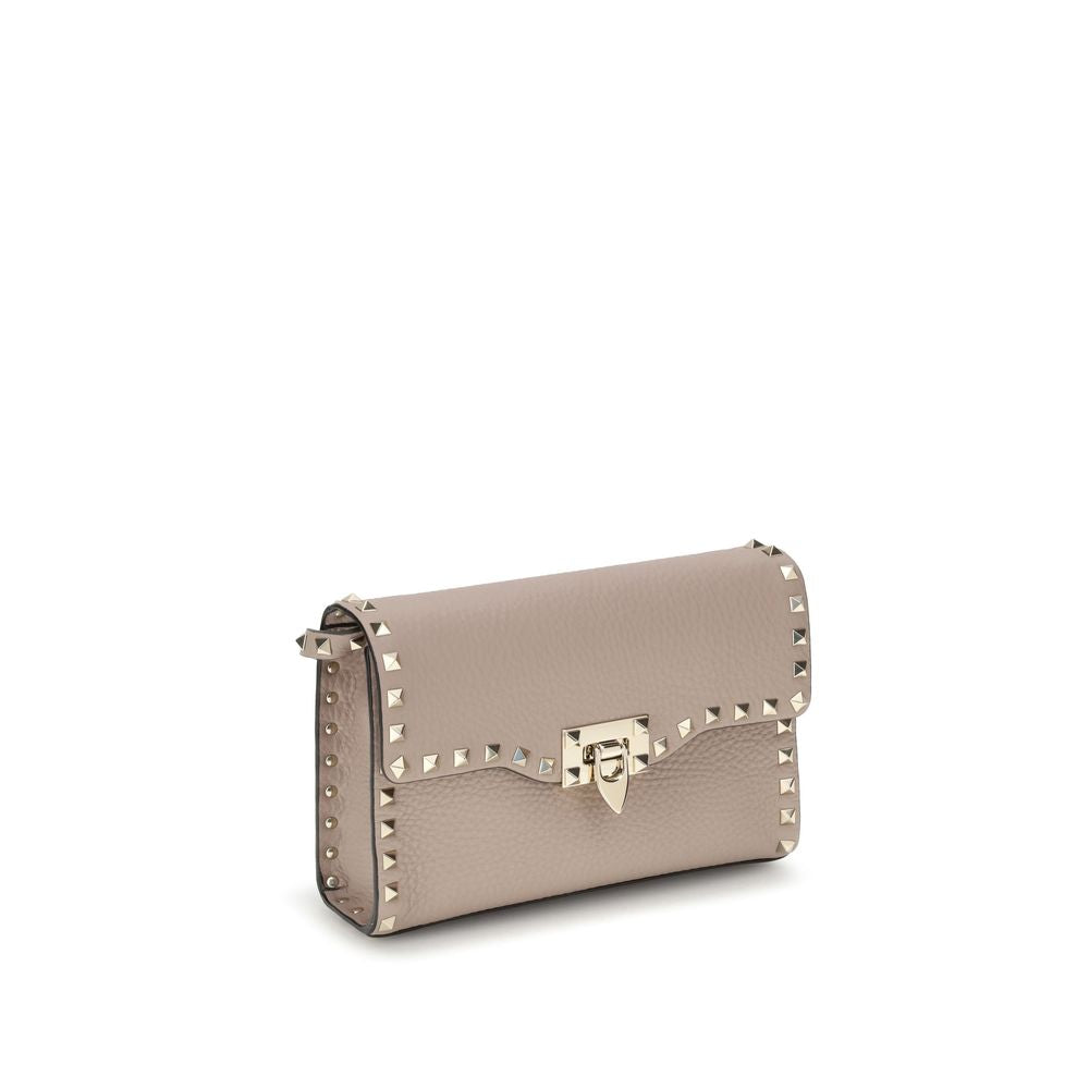 Valentino Garavani Beige Calf Leather Bos Taurus Shoulder Bag | Regal Royce
