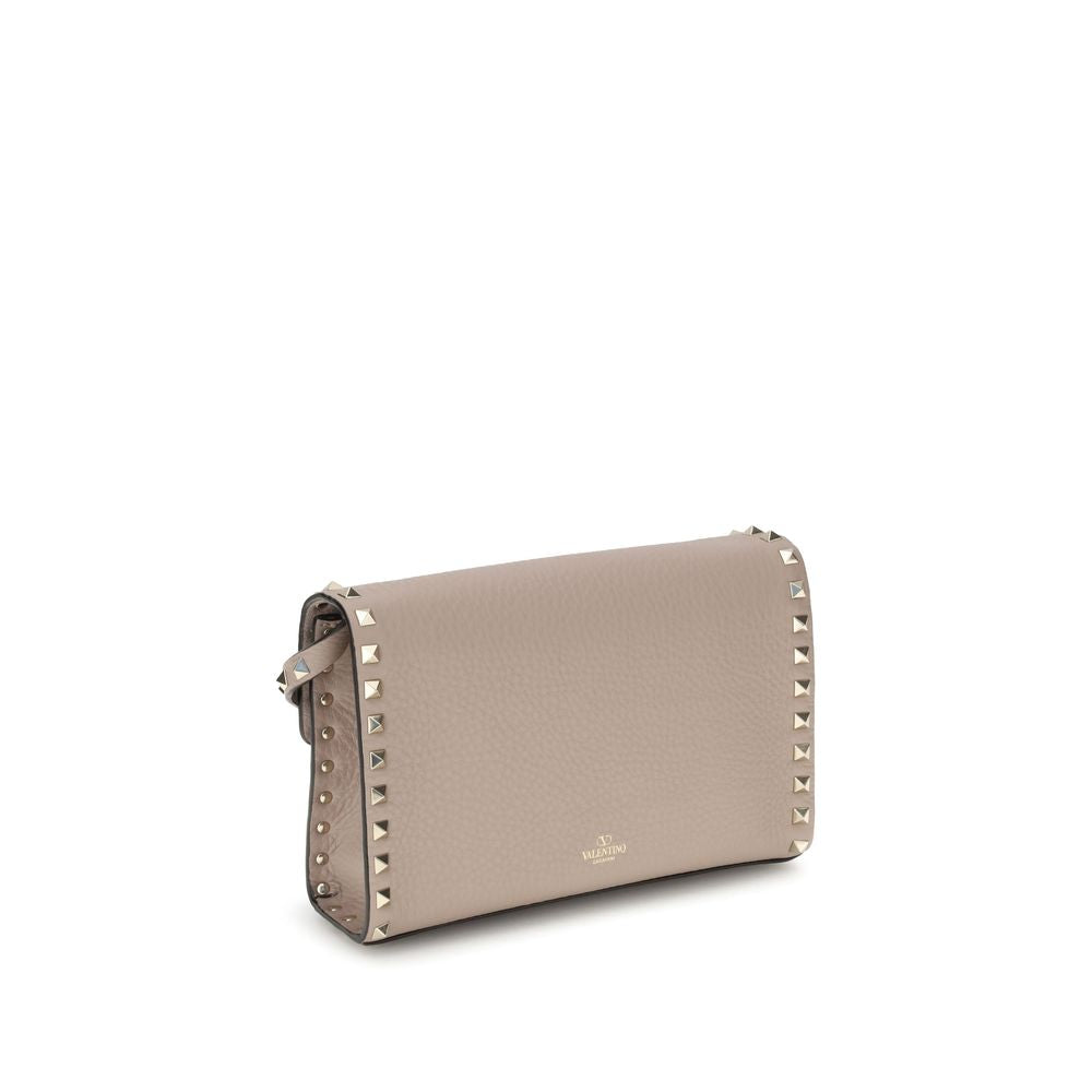 Valentino Garavani Beige Calf Leather Bos Taurus Shoulder Bag | Regal Royce