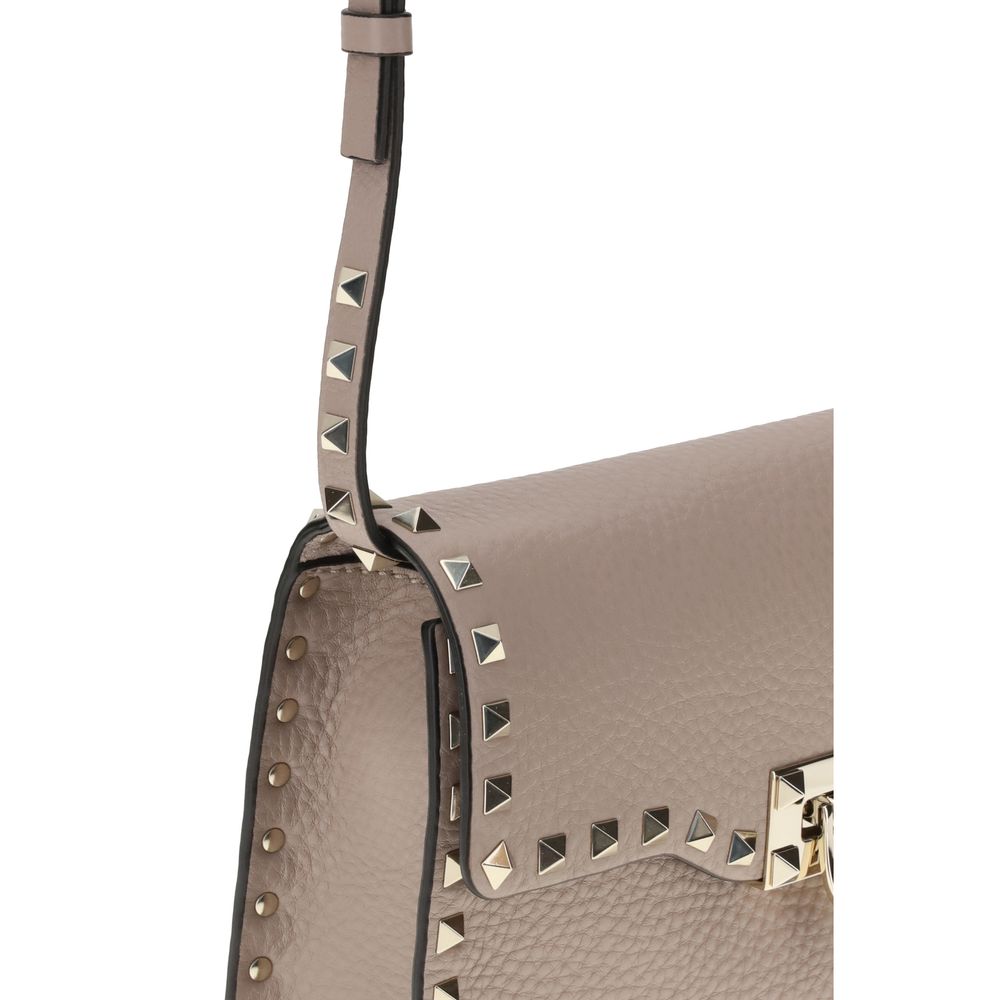 Valentino Garavani Beige Calf Leather Bos Taurus Shoulder Bag | Regal Royce