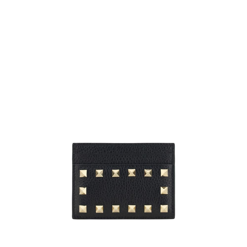 Valentino Garavani Black Calf Leather Bos Taurus Wallet | Regal Royce