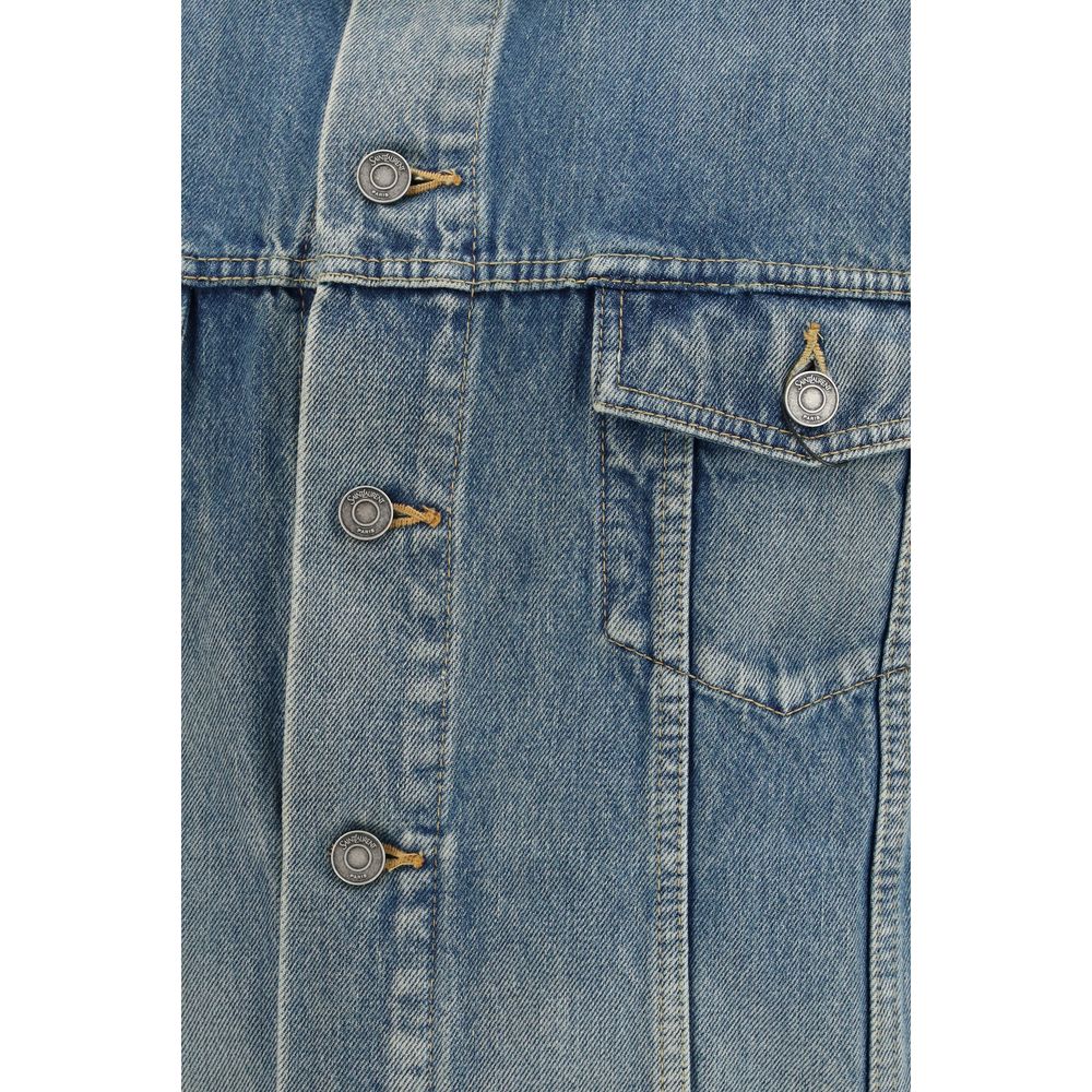 Saint Laurent Blue Cotton Denim Jacket | Regal Royce