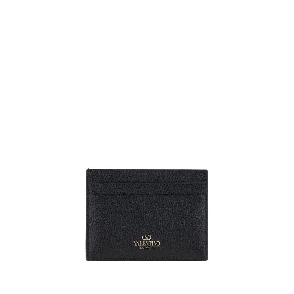 Valentino Garavani Black Calf Leather Bos Taurus Wallet | Regal Royce