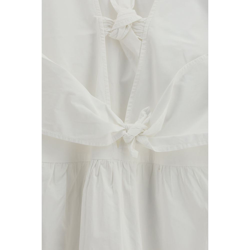 Ganni White Cotton Casual Dress | Regal Royce