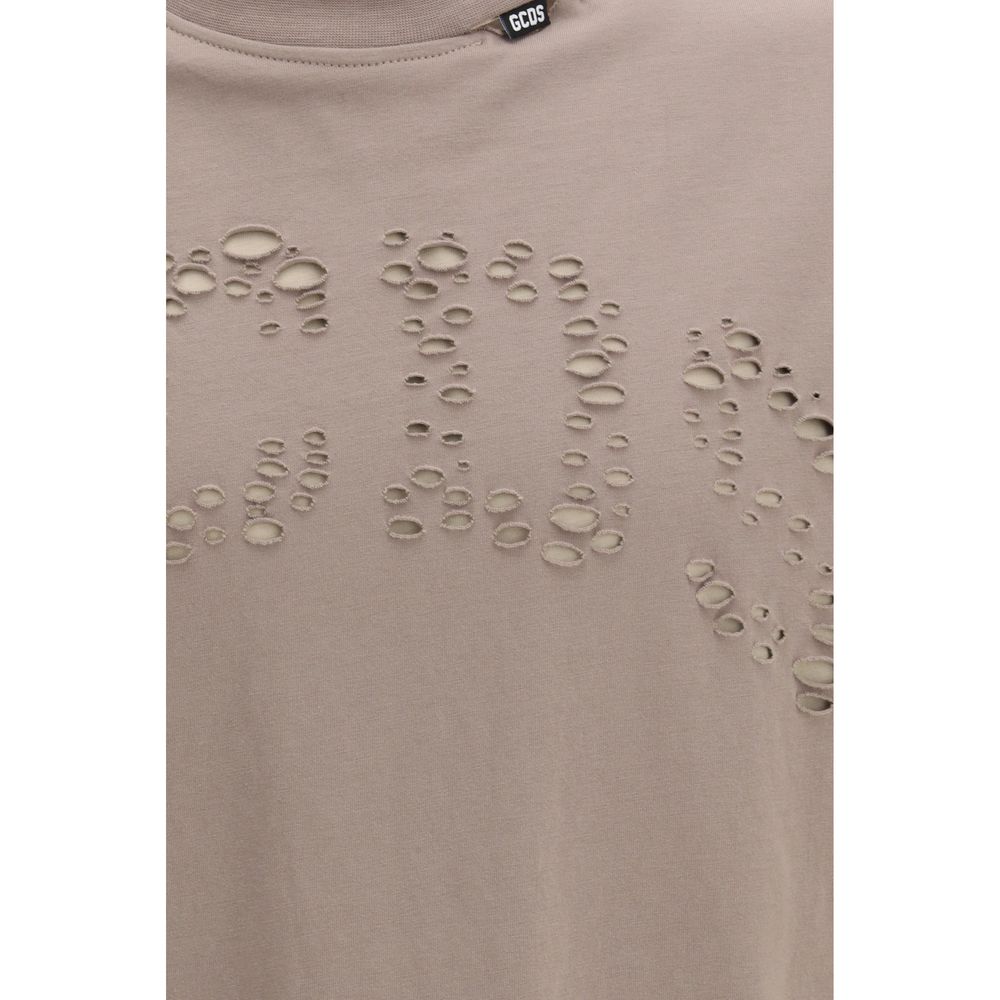 GCDS Brown Cotton T-Shirt | Regal Royce
