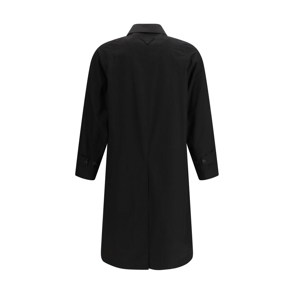 Prada Black Cotton Coat | Regal Royce