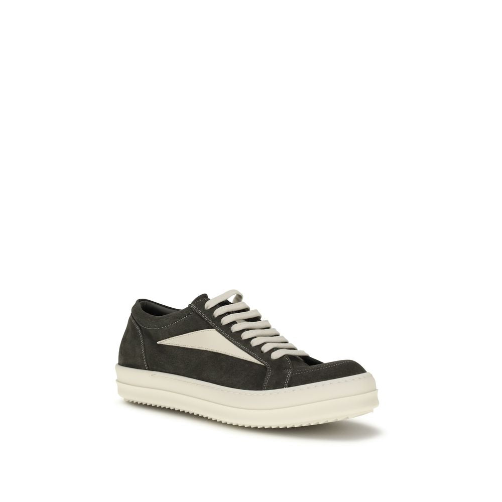 Rick Owens Black Cotton High Top Sneakers | Regal Royce