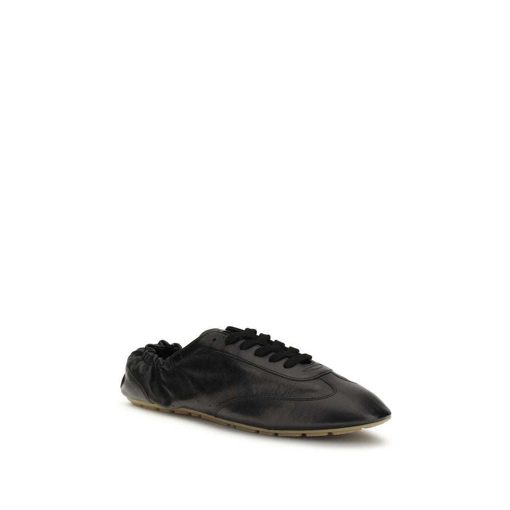 Saint Laurent Black Calf Leather Bos Taurus Athletic Sneakers | Regal Royce