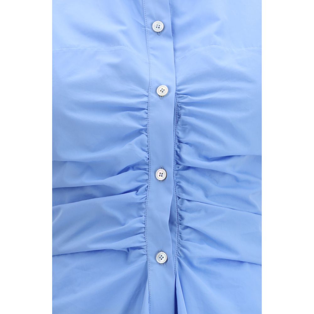 Alexander McQueen Blue Cotton Casual Dress | Regal Royce