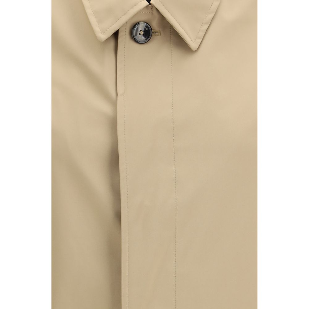 Herno Beige Polyester Trench Coat | Regal Royce