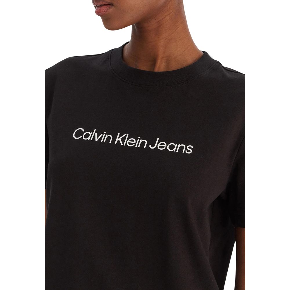 Calvin Klein Jeans Black Cotton T-Shirt | Regal Royce