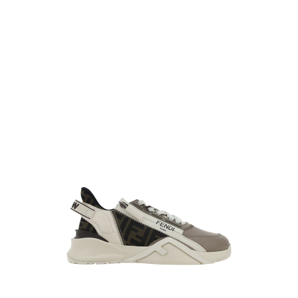 Fendi Brown Calf Leather Bos Taurus Athletic Sneakers | Regal Royce