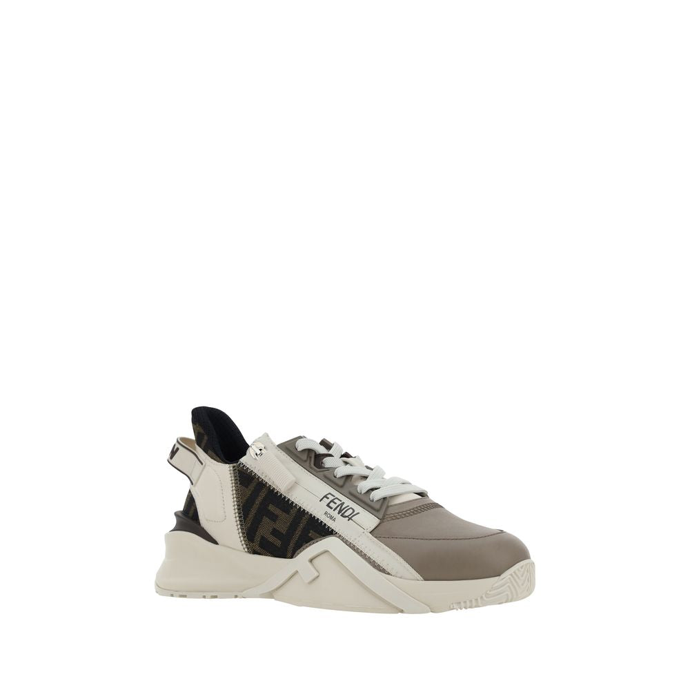 Fendi Brown Calf Leather Bos Taurus Athletic Sneakers | Regal Royce