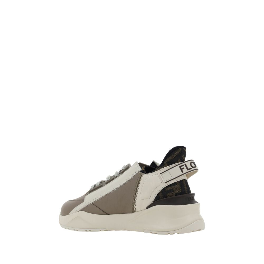 Fendi Brown Calf Leather Bos Taurus Athletic Sneakers | Regal Royce