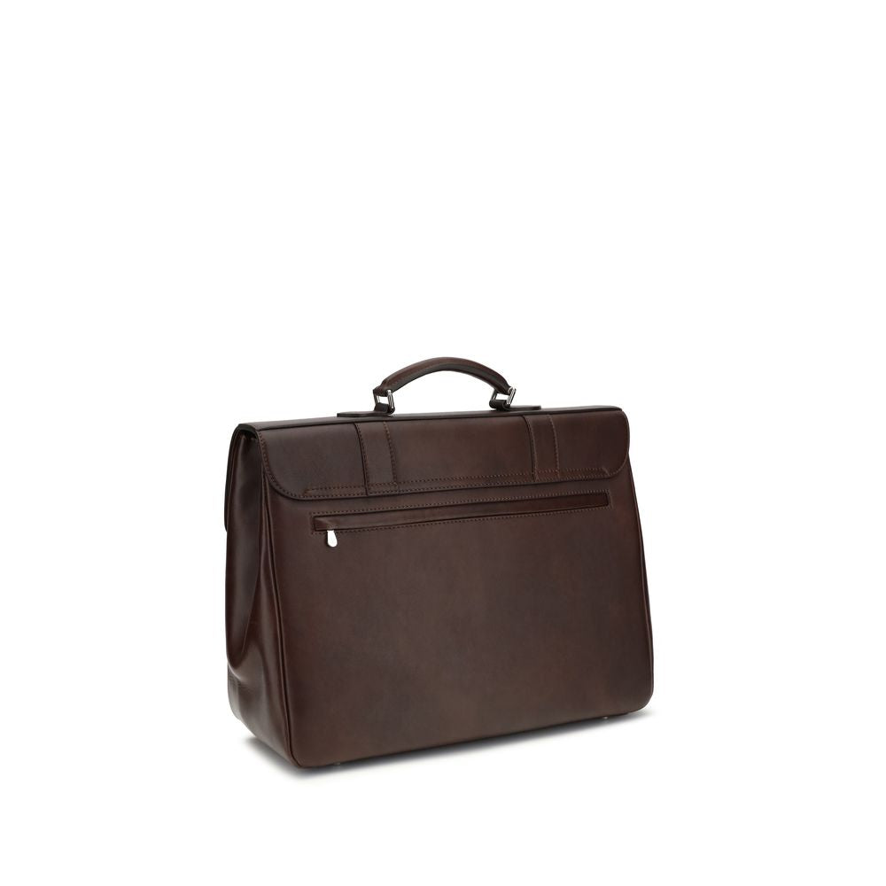 Brunello Cucinelli Bordeaux Calf Leather Bos Taurus Luggage And Travel | Regal Royce