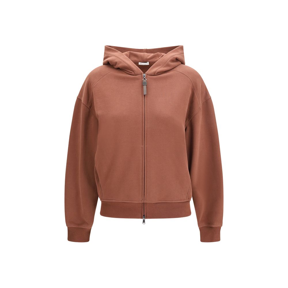 Brunello Cucinelli Brown Cotton Sweatshirt | Regal Royce