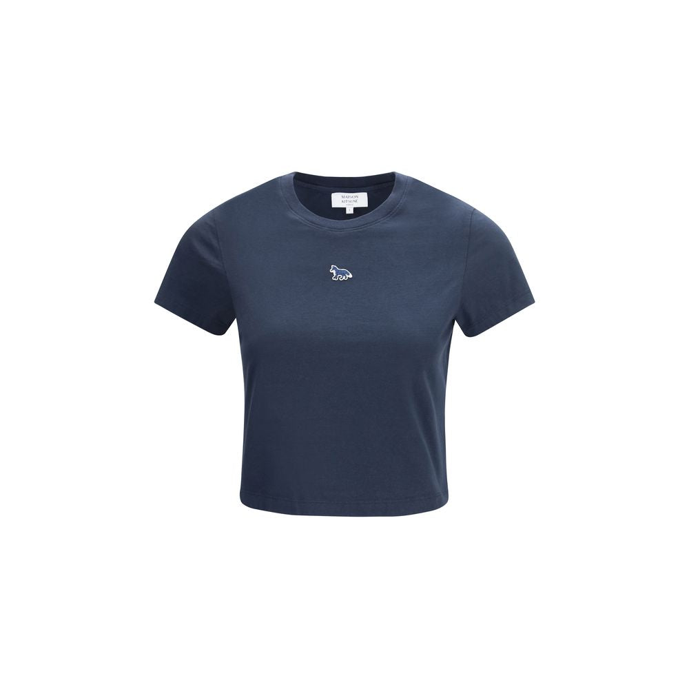 Maison Kitsuné Blue Cotton T-Shirt | Regal Royce