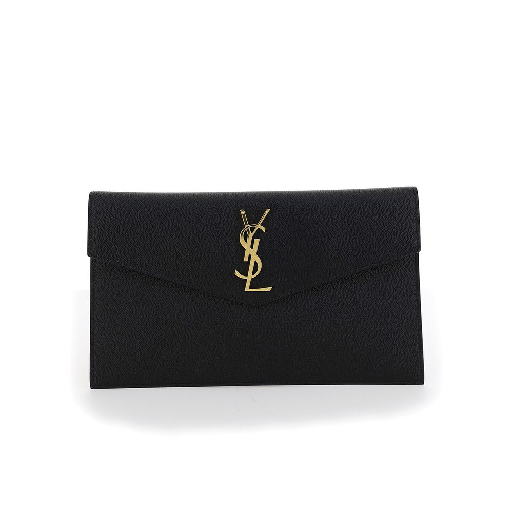 Saint Laurent Black Calf Leather Bos Taurus Wallet | Regal Royce