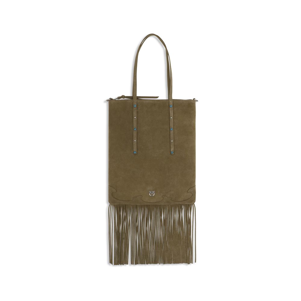 PINKO Bicolor Calf Leather Bos Taurus Shoulder Bag | Regal Royce