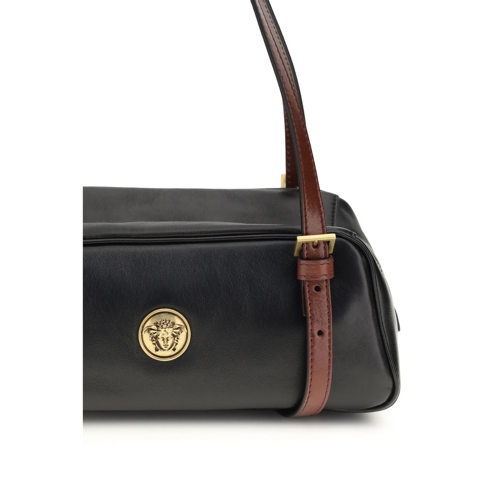 Versace Black Lamb Ovis Aries Aries Shoulder Bag | Regal Royce