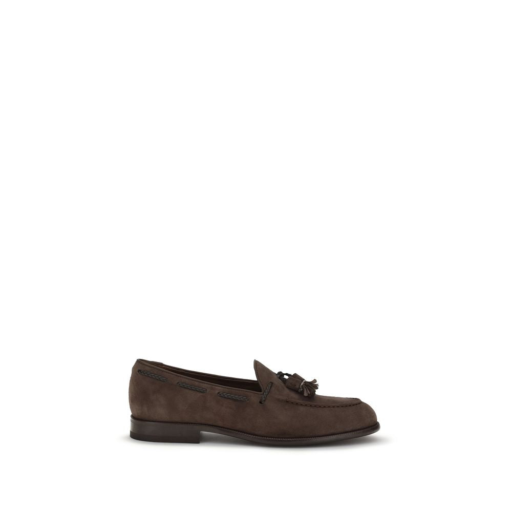 Fratelli Rossetti Brown Calf Leather Bos Taurus Slip-On Loafers | Regal Royce