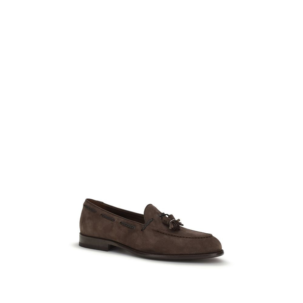 Fratelli Rossetti Brown Calf Leather Bos Taurus Slip-On Loafers | Regal Royce
