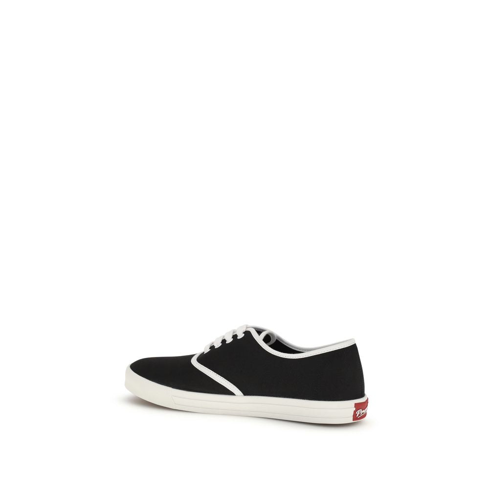 Prada Black Cotton Athletic Sneakers | Regal Royce