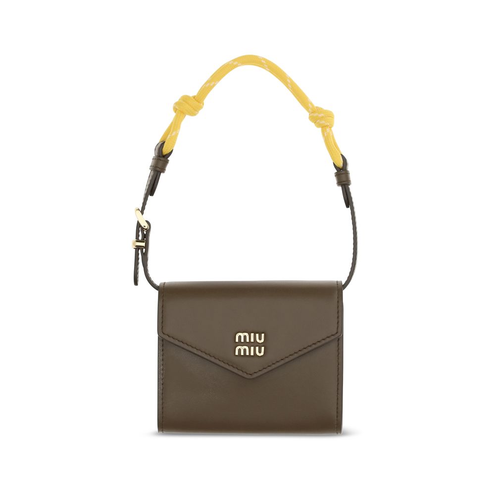 Miu Miu Brown Calf Leather Bos Taurus Wallet | Regal Royce