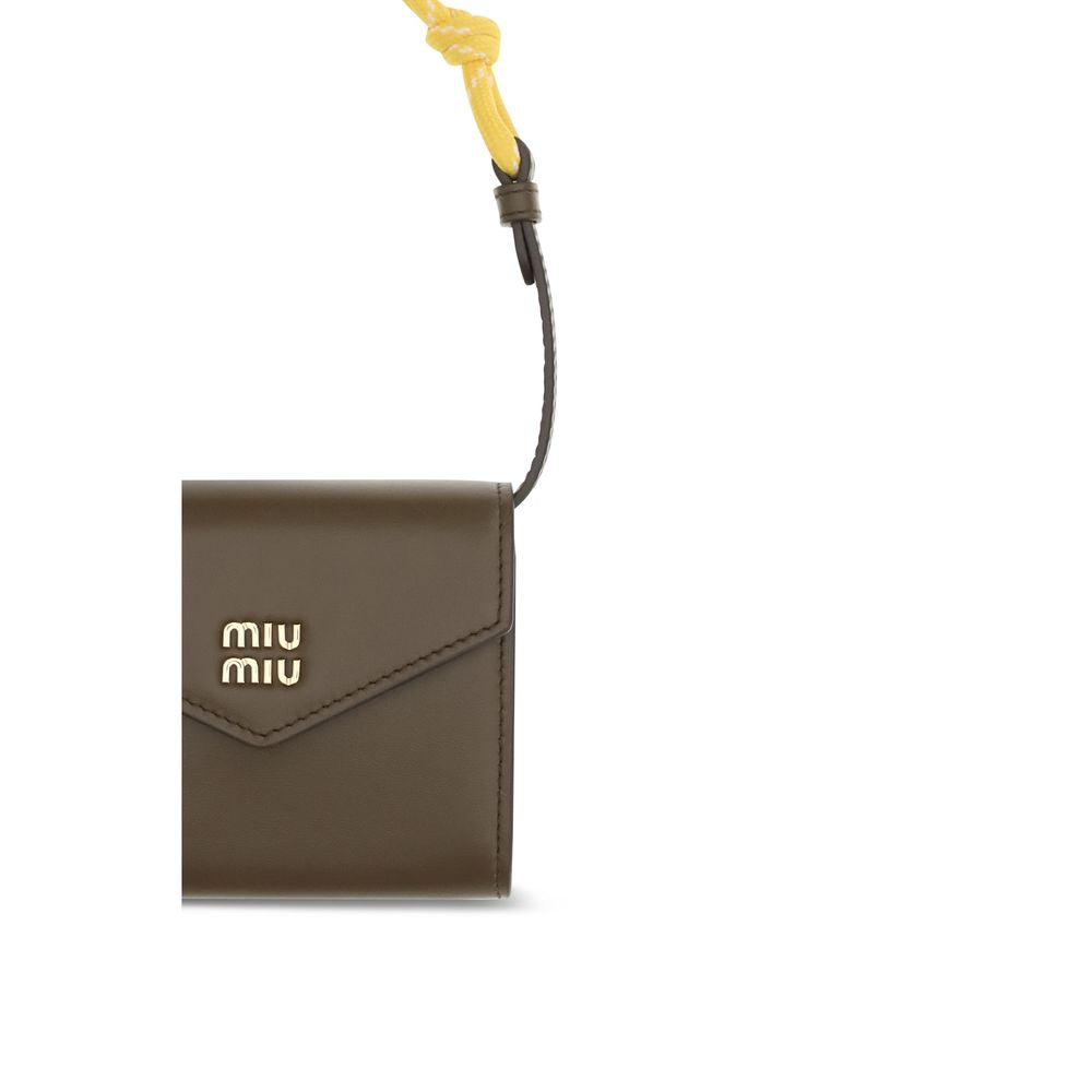 Miu Miu Brown Calf Leather Bos Taurus Wallet | Regal Royce