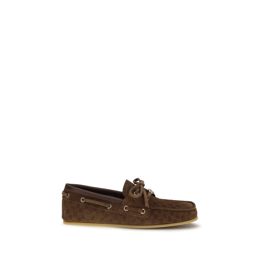 Gucci Brown Calf Leather Bos Taurus Slip-On Loafers | Regal Royce