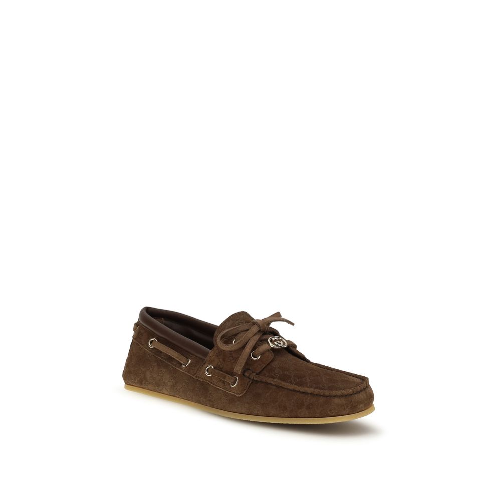 Gucci Brown Calf Leather Bos Taurus Slip-On Loafers | Regal Royce