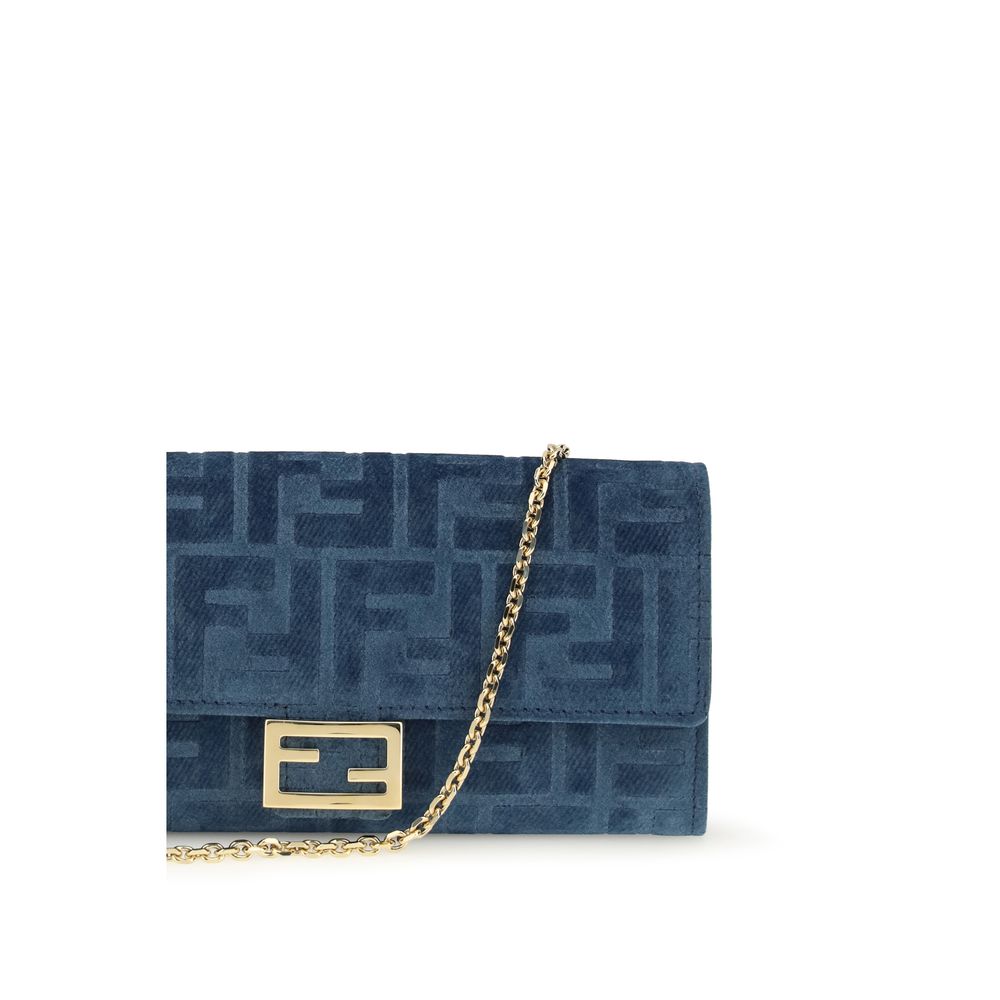 Fendi Blue Cotton Wallet | Regal Royce
