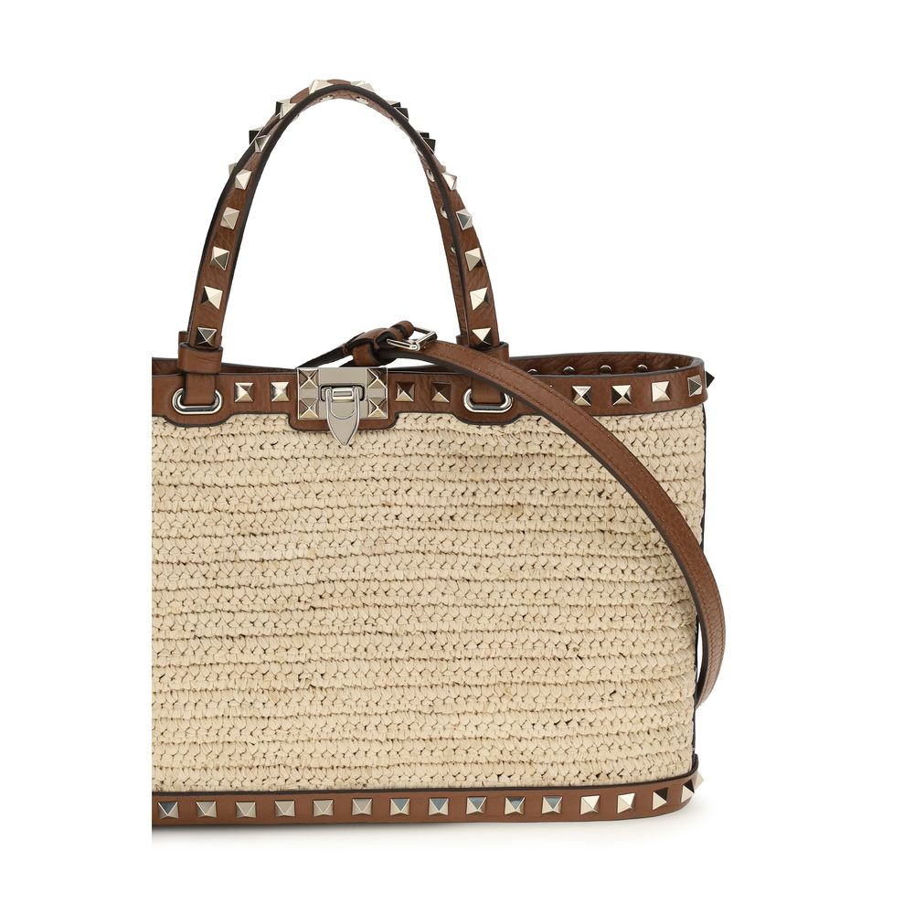 Valentino Garavani Beige Raffia Shoulder Bag | Regal Royce