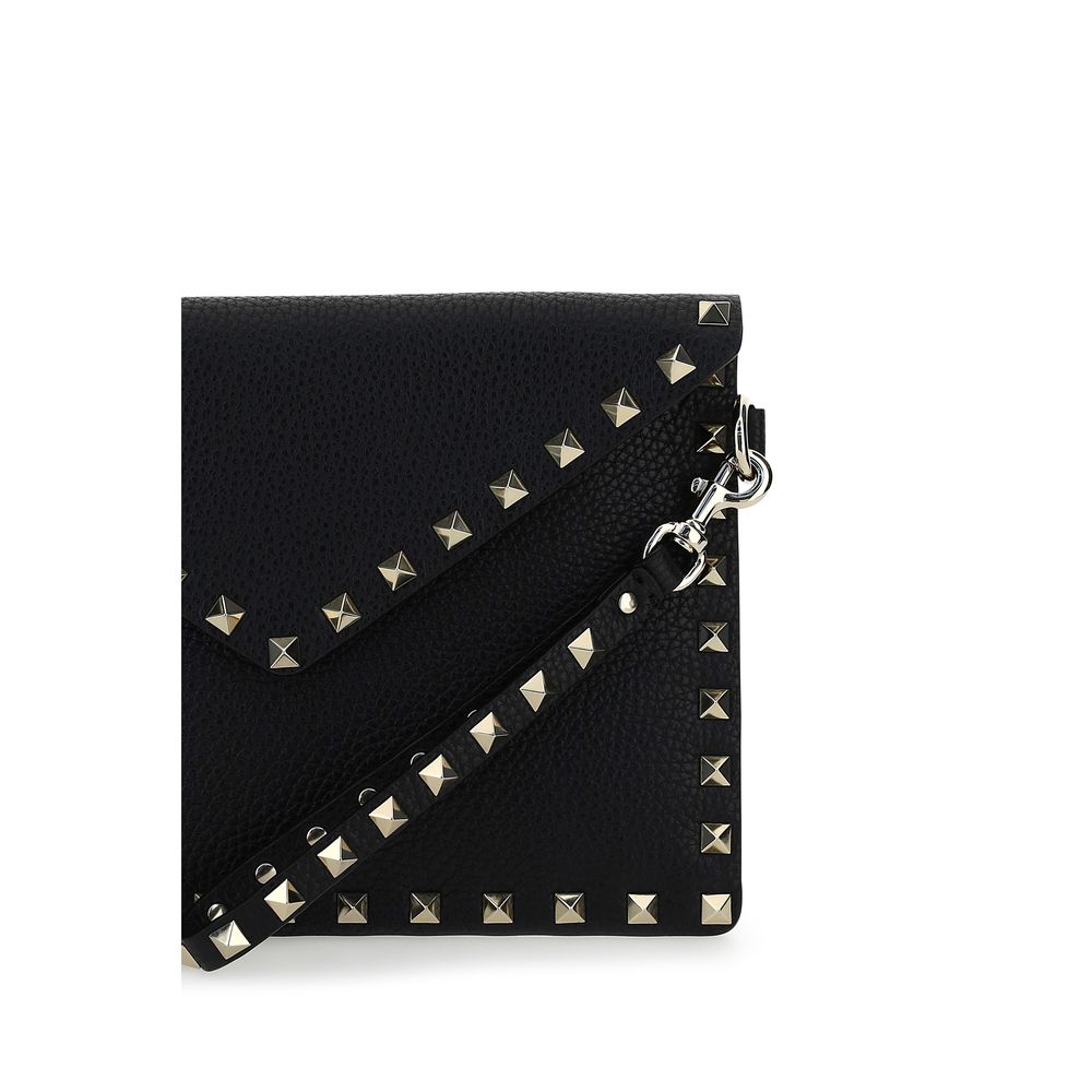 Valentino Garavani Black Calf Leather Bos Taurus Accessories | Regal Royce