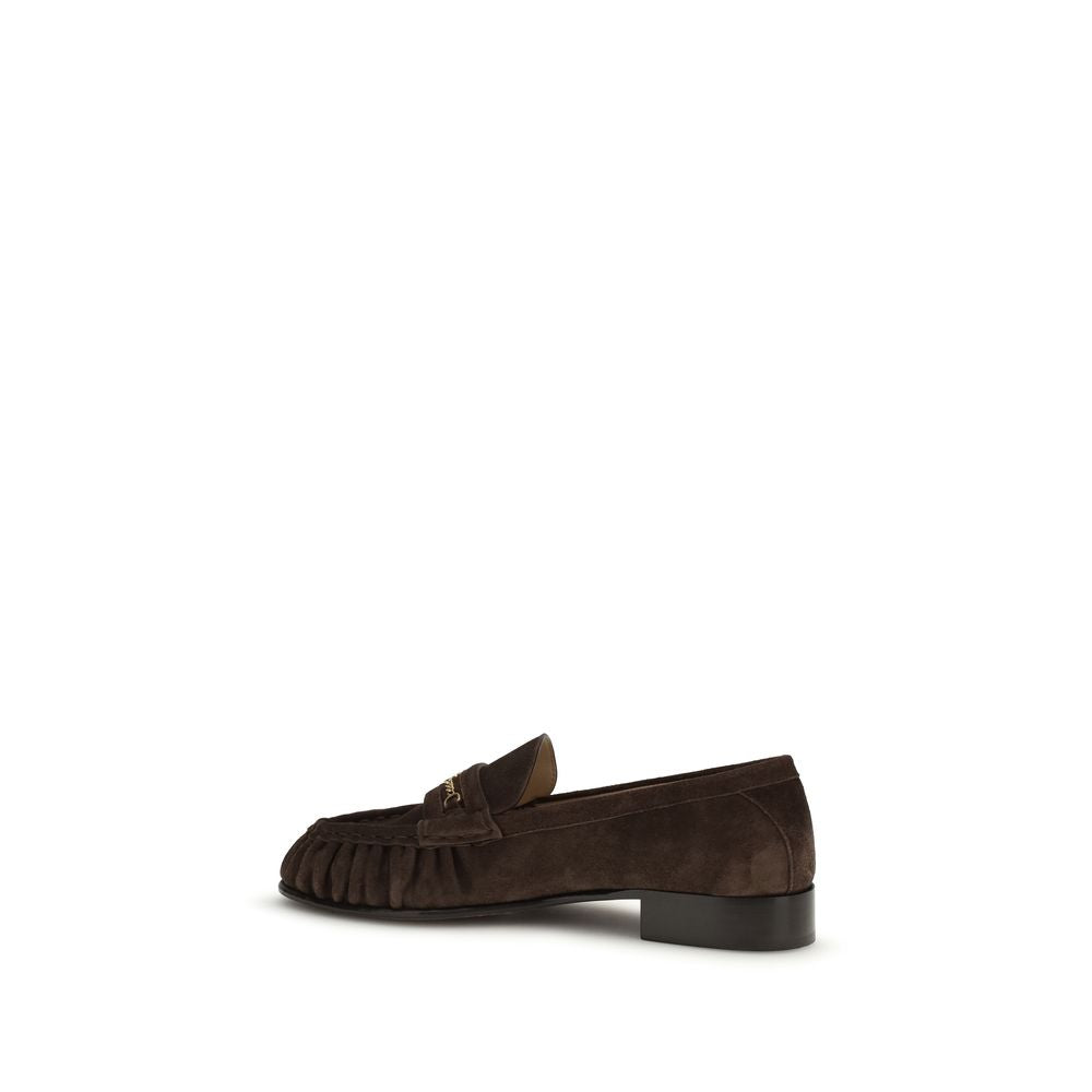 Valentino Garavani Brown Calf Leather Bos Taurus Slip-On Loafers | Regal Royce