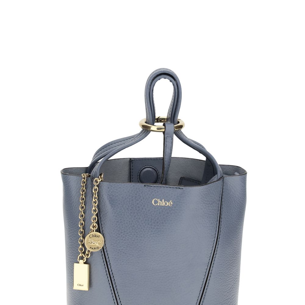 Chloé Blue Calf Leather Bos Taurus Shoulder Bag | Regal Royce