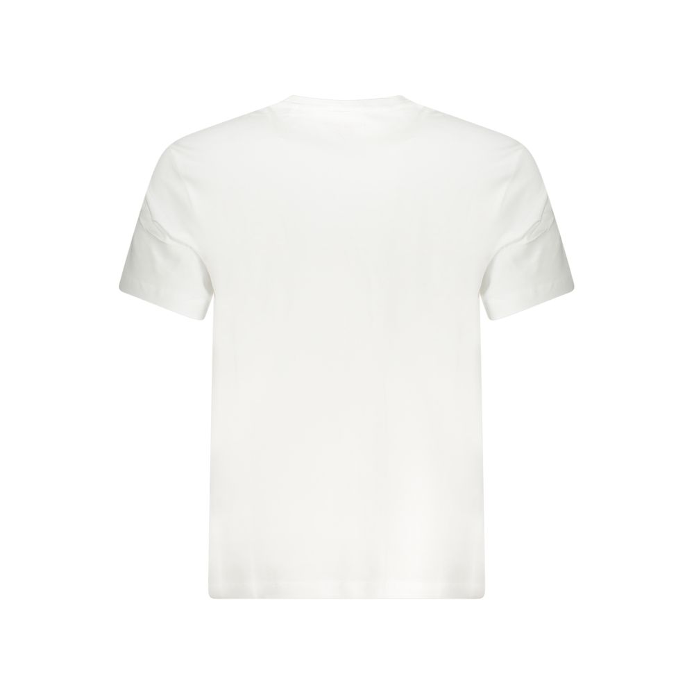 Guess Jeans Bianco Cotton Men T-Shirt | Regal Royce