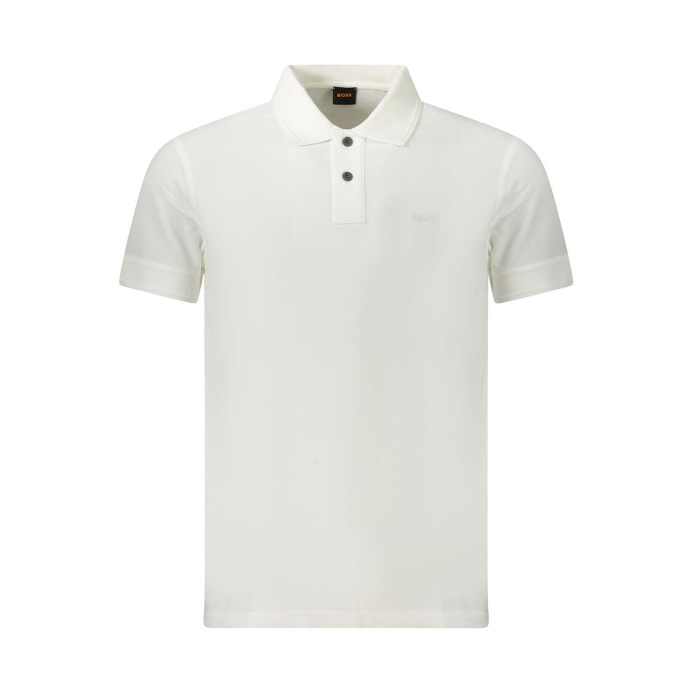Hugo Boss Bianco Cotton Men Polo | Regal Royce