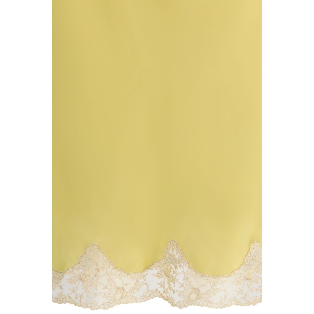 Saint Laurent Bicolor Silk Midi Skirt | Regal Royce