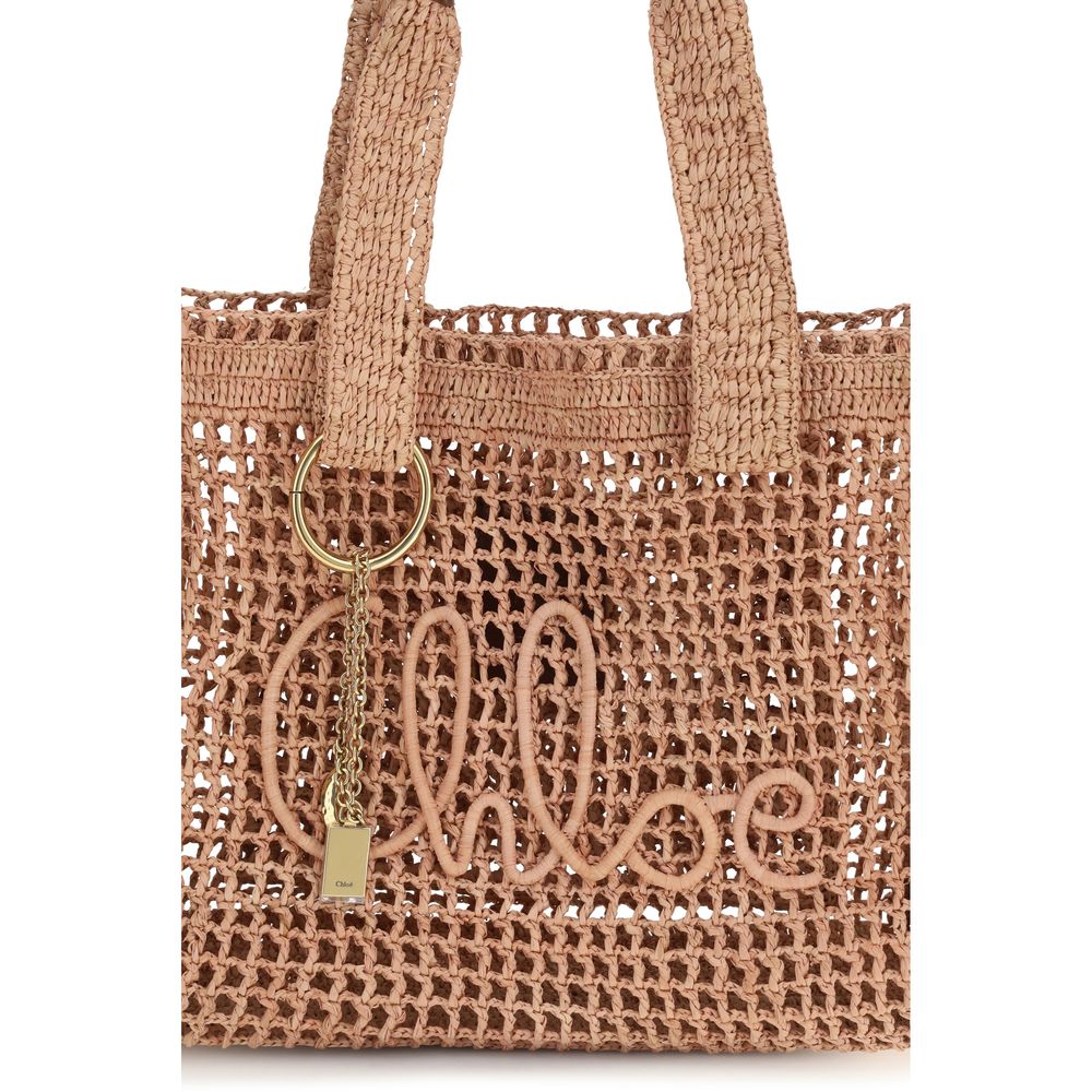 Chloé Beige Raffia Shoulder Bag | Regal Royce