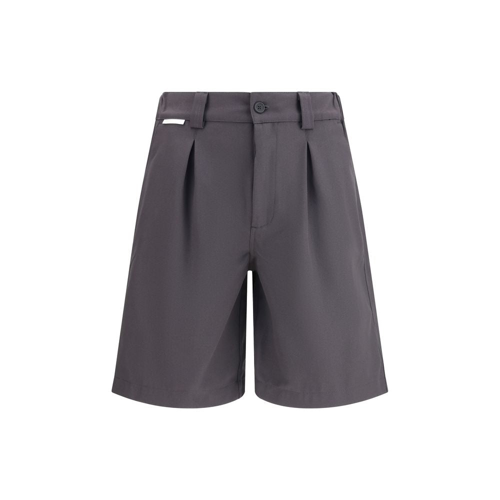 GR10K Gray Cotton Bermuda Shorts | Regal Royce