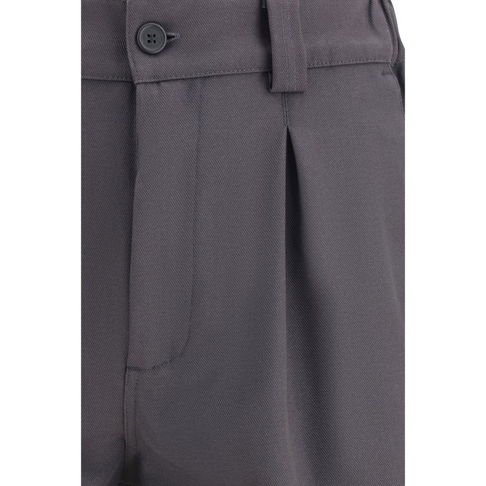 GR10K Gray Cotton Bermuda Shorts | Regal Royce